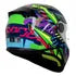 Casco Moto Integral Ls2 Ff812 Mini Svent Azul Verde Brillo