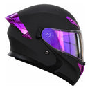CASCO MOTO CES ARTICULADO DOBLE VISOR CERTIFICADO ZAFIRO LILA