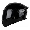 CASCO MOTO CES ARTICULADO DOBLE VISOR CERTIFICADO NEGRO BRILLO