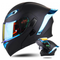 CASCO MOTO CES EX SOMAN ABATIBLE NEGRO AZUL ZAFIRO