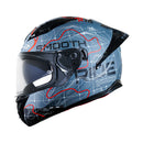CASCO INTEGRAL PARA MOTO LS2 FF806 ROMA NEGRO MATE / GRIS – ECE2206
