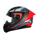 Casco integral para moto LS2 VIGO FOKUS gris mate / rojo