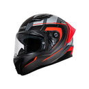 Casco integral para moto LS2 VIGO FOKUS gris mate / rojo