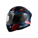 Casco integral para moto LS2 VIGO HISTORY azul mate / rojo