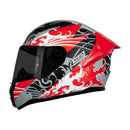 Casco integral para moto LS2 VIGO KAME negro mate / rojo – V. OSCURO