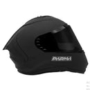 CASCO MOTO PARMA REBEL NEGRO MATE VISOR SMOKE POLARIZADO