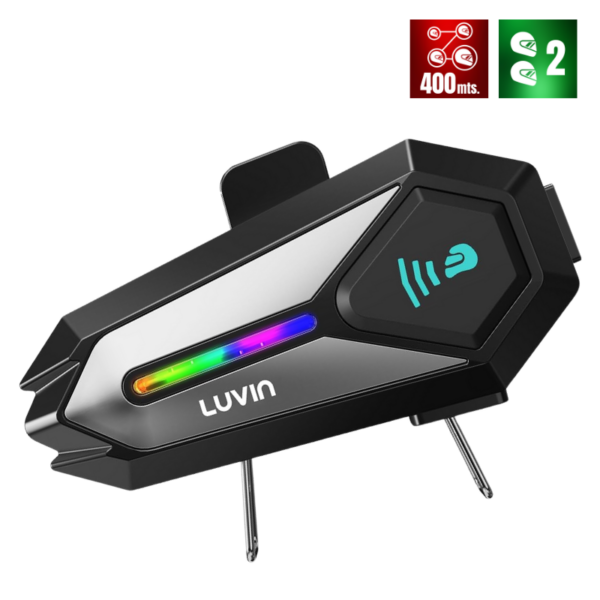 INTERCOMUNICADOR BLUETOOTH PARA CASCO DE MOTO G8 LUVIN