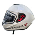 CASXO PARA MOTO INTEGRAL FIBRA V - GLOSS WHITE & BLACK