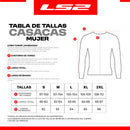 Casaca para moto de hombre LS2 ZOOM negro/rojo