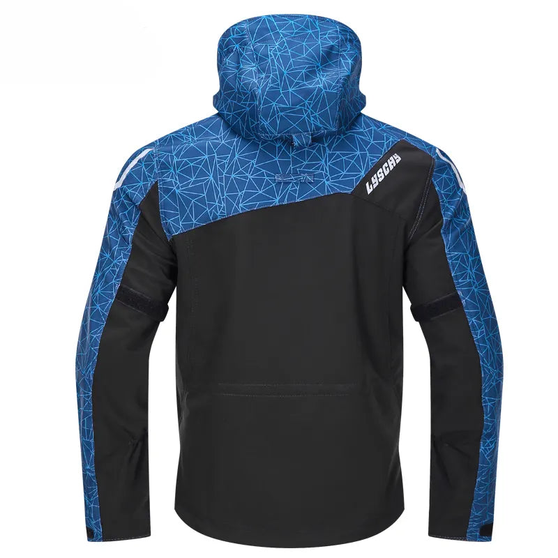 CHAQUETA DE MOTO PARA HOMBRE AZUL LYSCHY