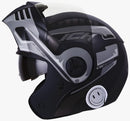 CASCO ICH ABATIBLE ROBOTO GRIS NEGRO MATE