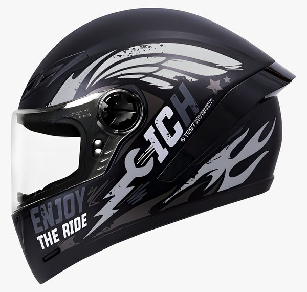CASCO ICH INTEGRAL CRANK GRIS NEGRO MATE