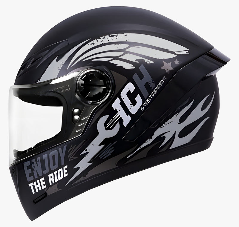 CASCO ICH INTEGRAL CRANK GRIS NEGRO MATE