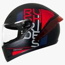 CASCO ICH INTEGRAL DOPE ROJO NEGRO MATE