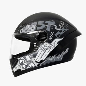 CASCO ICH INTEGRAL FOOD GRIS NEGRO MATE