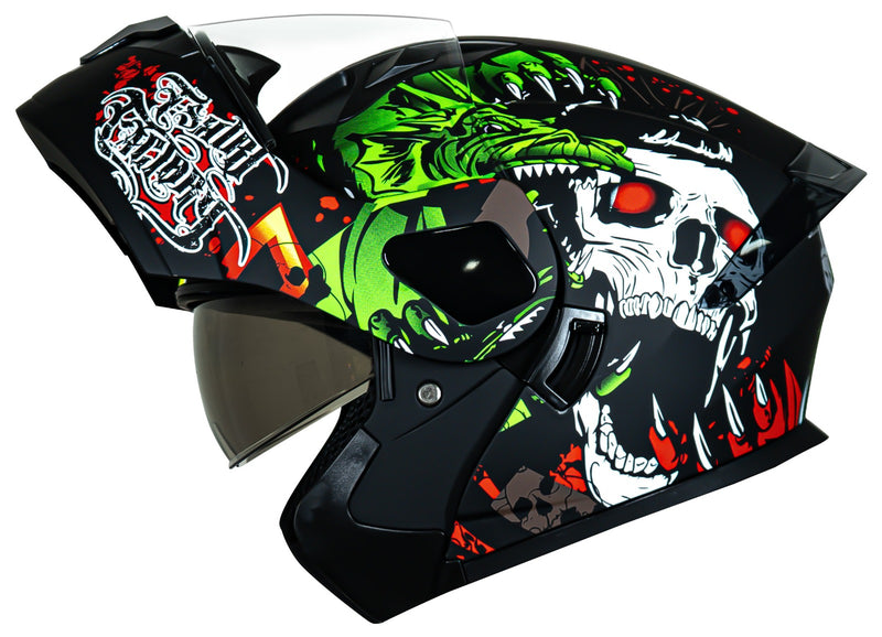 CASCO MOTO ABATIBLE KRATOS K35 DRAKO