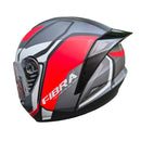 CASCO PARA MOTO INTEGRAL EXA FIBRA - MATTE BLACKRED