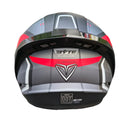 CASCO PARA MOTO INTEGRAL EXA FIBRA - MATTE BLACKRED