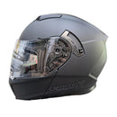 CASCO PARA MOTO ABATIBLE FIBRA V - MATTE BLACK MODULAR
