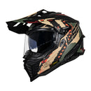 Casco para moto LS2 MX701 EXPLORER C EXTEND verde militar mate