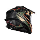 Casco para moto LS2 MX701 EXPLORER C EXTEND verde militar mate