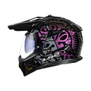 Casco para moto LS2 MX702 PIONEER II RANGI negro