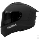 CASCO MOTO PARMA REBEL NEGRO MATE VISOR SMOKE POLARIZADO