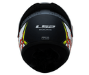 CASCO MOTO LS2 NS352 ANTARS NEGRO MATE ROJO POLARIZADO