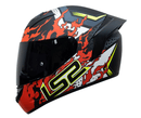 CASCO MOTO LS2 NS352 ANTARS NEGRO MATE ROJO POLARIZADO
