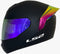 CASCO PARA MOTO LS2 NS352 NEGRO MATE PURPLE