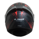 CASCO MOTO LS2 NS352 ENIX NEGRO MATE ROJO POLARIZADO