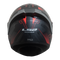 CASCO MOTO LS2 NS352 ENIX NEGRO MATE ROJO POLARIZADO