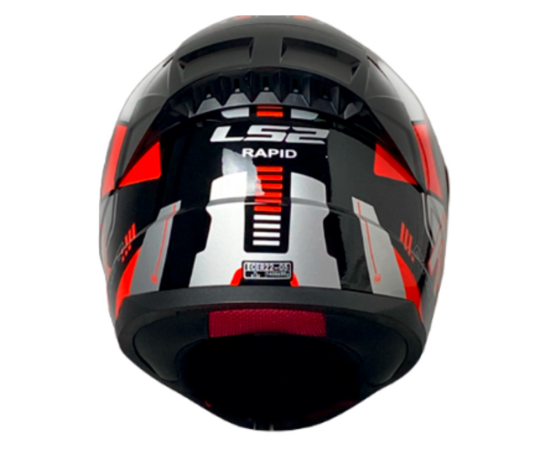 CASCO INTEGRAL LS2 NS353 STRATUS ROJO GRIS