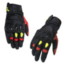 GUANTES MOTO ALPINESTAR CUERO CELER ROJO VERDE