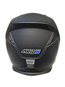 CASCO MOTO ARION NEGRO MATE AZUL