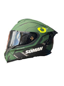 CASCO SOMAN VERDE MATE INTEGRAL POLARIZADO