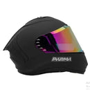 CASCO MOTO PARMA REBEL NEGRO MATE VISOR CAMALEON