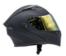 CASCO ARION ABATIBLE NEGRO MATE DORADO