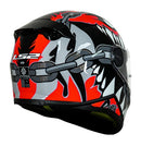 CASCO MOTO LS2 NIÑO FF812 MINI PUNK GREY RED