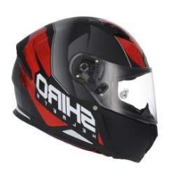 CASCO SHIRO SH-890 INFINITY NEGRO ROJO