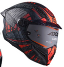 CASCO MOTO AXXIS BOHO B15 NEGRO ROJO MATE