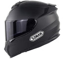 CASCO SOMAN DOBLE VISOR NEGRO MATE INTEGRAL