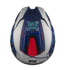 CASCO MOTO AXXIS HAWK EVO SKETCHBOOK BLANCO AZUL MATE