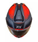 CASCO MOTO AXXIS HAWK EVO DARK JUSTICE C5 GRIS MATE