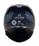 CASCO MOTO AXXIS HAWK EVO DARK JUSTICE C5 GRIS MATE