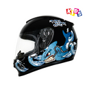 Casco integral para moto XKUDO X-357 KID SHARKY negro / azul