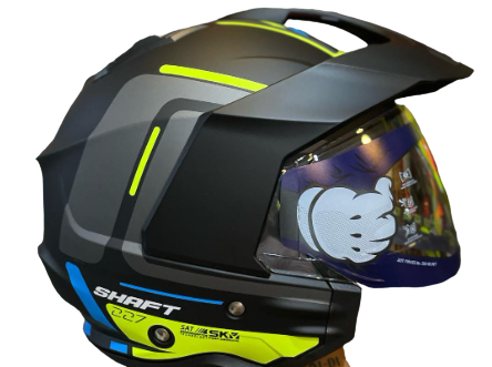 CASCO SHAFT SH 227 NEGRO AMARILLO MATE