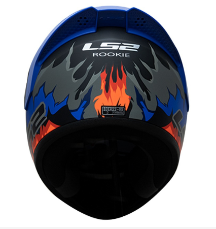 CASCO PARA MOTO LS2 NS352 WEI NEGRO MATE/AZUL/NARANJA