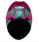 CASCO PARA MOTO LS2 NS352 WEI NEGRO MATE/ROSADO