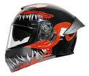 CASCO MOTO AXK ABATIBLE VENOM ROJO